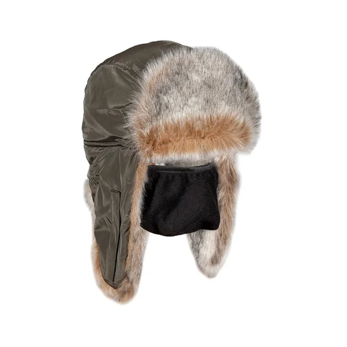 Шапка ушанка с мехом